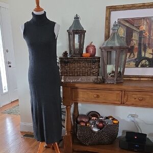 Michael Kors Dark Gray Sleeveless Maxi Dress